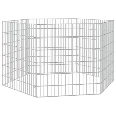 vidaXL Ograda za živali na prostem s 6 paneli 54x60 cm železo