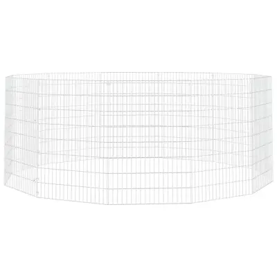 vidaXL Ograda za živali na prostem z 12 paneli 54x80 cm železo