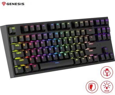 GENESIS THOR 404 TKL črna gaming tipkovnica, mehanska
