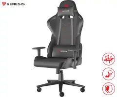 GENESIS NITRO 550 G2 črn gaming / pisarniški stol, ergonomski