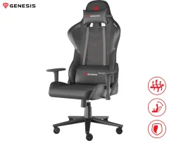 GENESIS NITRO 550 G2 siv gaming / pisarniški stol, ergonomski