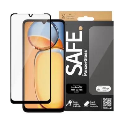 PANZERGLASS Xiaomi Redmi 13C UWF črno zaščitno steklo