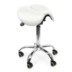 Ergonomsko nastavljiv tabure SELLA naravni položaj sedenja bela