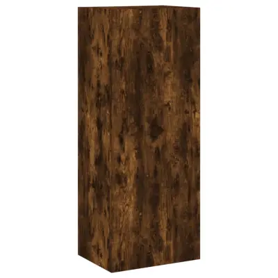 vidaXL Stenska TV omarica dimljeni hrast 40,5x30x102 cm inženirski les