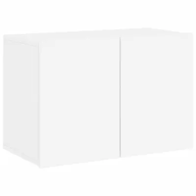 vidaXL Stenska TV omarica bela 60x30x41 cm