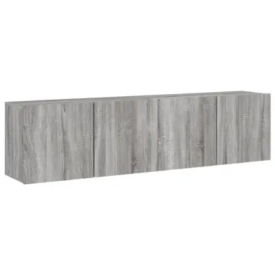 vidaXL Stenske TV omarice 2 kosa siva sonoma 80x30x41 cm