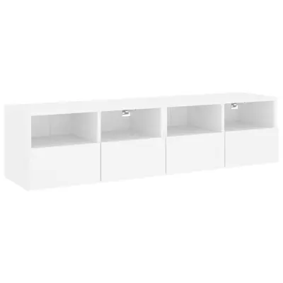 vidaXL Stenske TV omarice 2 kosa bele 60x30x30 cm inženirski les