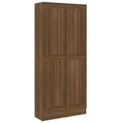 vidaXL Knjižna omara rjavi hrast 82,5x30,5x185,5 cm konstruiran les