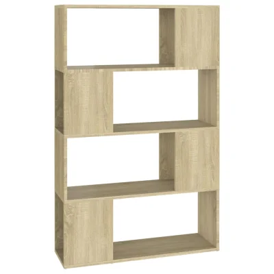 vidaXL Knjižna omara za razdelitev prostora son. hrast 80x24x124,5 cm
