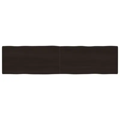 vidaXL Mizna plošča te. rjava 200x50x(2-4)cm obdelana trdna hrastovina
