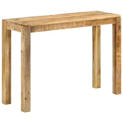 vidaXL Konzolna mizica 110x35x76 cm robusten mangov les