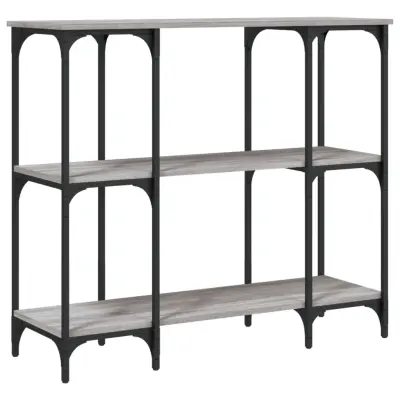 vidaXL Konzolna mizica siva sonoma 102x35x90 cm inženirski les