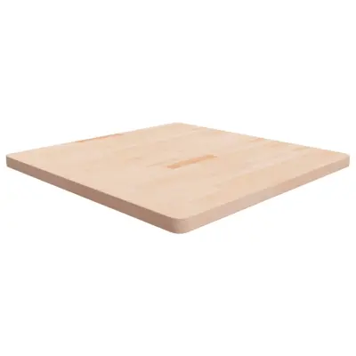 vidaXL Kvadratna mizna plošča 90x90x4 cm neobdelana trdna hrastovina