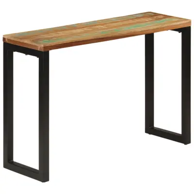 vidaXL Konzolna mizica 110x35x75 cm trden predelan les