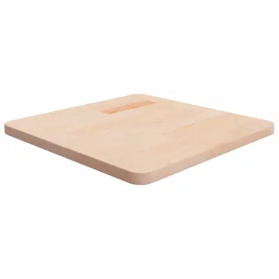vidaXL Kvadratna mizna plošča 50x50x2,5 cm neobdelana trdna hrastovina