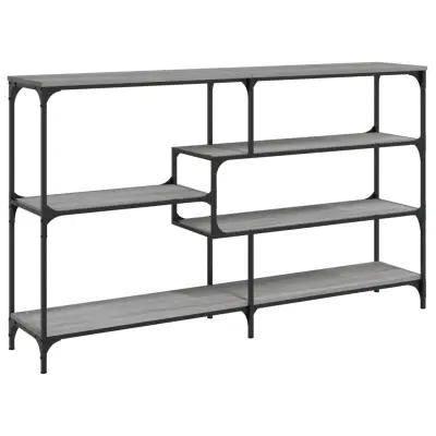 vidaXL Konzolna mizica siva sonoma 160x32x95 cm inženirski les