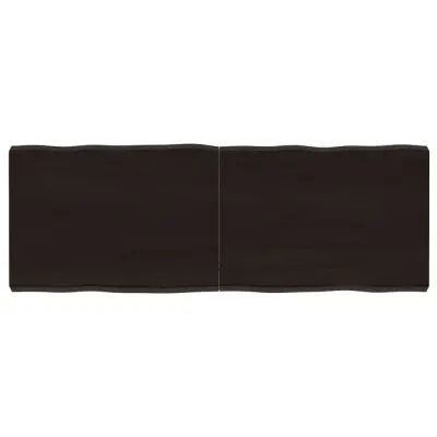 vidaXL Mizna plošča te. rjava 140x50x(2-6)cm obdelana trdna hrastovina