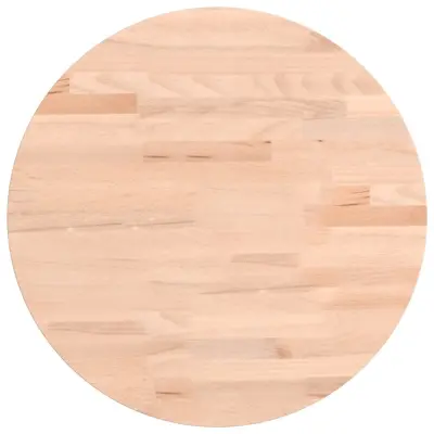 vidaXL Mizna plošča Ø40x1,5 cm okrogla trdna bukovina