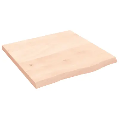vidaXL Mizna plošča 60x60x(2-4) cm neobdelana trdna hrastovina