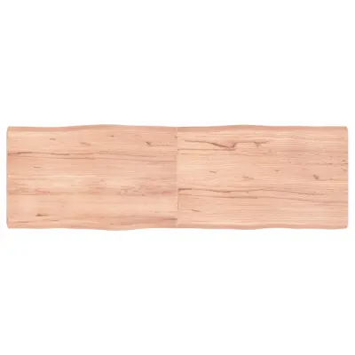 vidaXL Mizna plošča sv. rjava 160x50x(2-6)cm obdelana trdna hrastovina