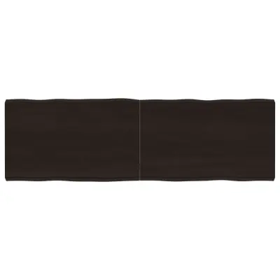 vidaXL Mizna plošča te. rjava 160x50x(2-6)cm obdelana trdna hrastovina