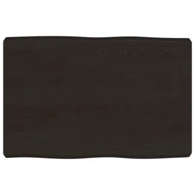 vidaXL Mizna plošča te. rjava 60x40x(2-6) cm obdelana trdna hrastovina