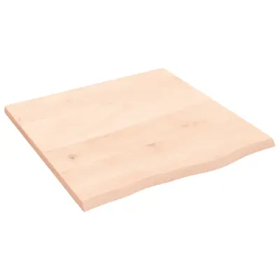 vidaXL Mizna plošča 60x60x2 cm neobdelana trdna hrastovina