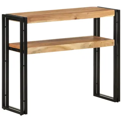 vidaXL Konzolna mizica 90x30x75 cm trden akacijev les