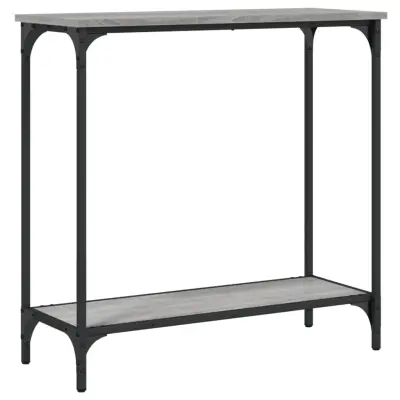 vidaXL Konzolna mizica siva sonoma 75x30,5x75 cm inženirski les