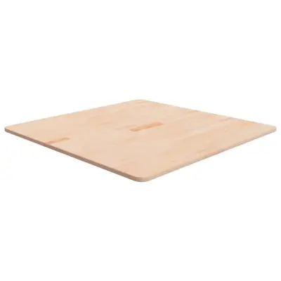 vidaXL Kvadratna mizna plošča 80x80x1,5 cm neobdelana trdna hrastovina