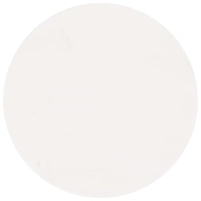 vidaXL Mizna plošča okrogla bela Ø60x3 cm trdna borovina