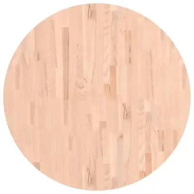 vidaXL Mizna plošča Ø90x4 cm okrogla trdna bukovina
