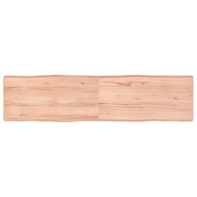vidaXL Mizna plošča sv. rjava 160x40x(2-6)cm obdelana trdna hrastovina
