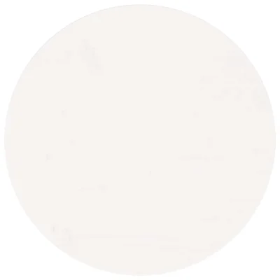 vidaXL Mizna plošča okrogla bela Ø50x3 cm trdna borovina