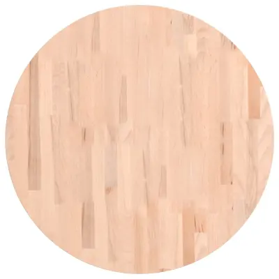 vidaXL Mizna plošča Ø70x2,5 cm okrogla trdna bukovina
