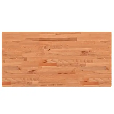 vidaXL Mizna plošča 100x50x4 cm pravokotna trdna bukovina