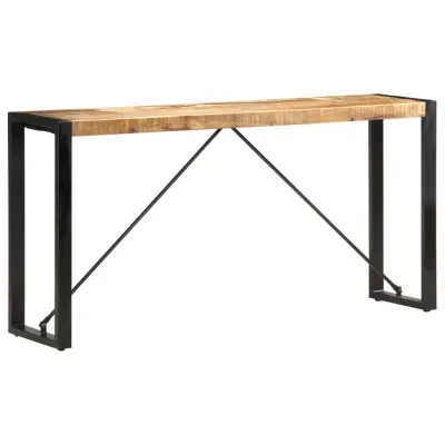 vidaXL Konzolna mizica 150x35x76 cm trden mangov les