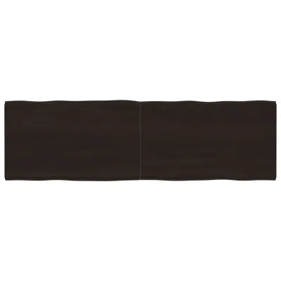 vidaXL Mizna plošča te. rjava 200x60x(2-4)cm obdelana trdna hrastovina