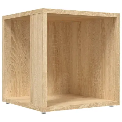 vidaXL Stranska mizica sonoma hrast 33x33x34,5 cm konstruiran les