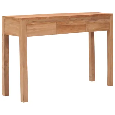 vidaXL Konzolna mizica 110x35x75 cm trdna tikovina