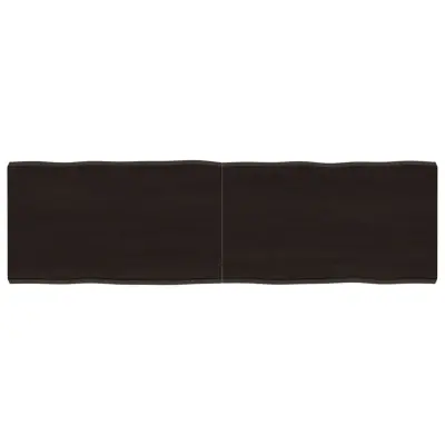 vidaXL Mizna plošča te. rjava 140x40x(2-4)cm obdelana trdna hrastovina