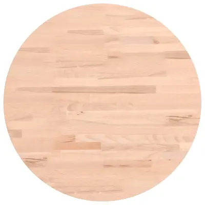vidaXL Mizna plošča Ø50x2,5 cm okrogla trdna bukovina
