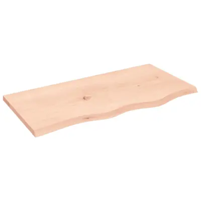 vidaXL Mizna plošča 80x40x2 cm neobdelana trdna hrastovina