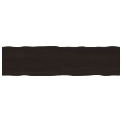 vidaXL Mizna plošča te. rjava 160x40x(2-4)cm obdelana trdna hrastovina