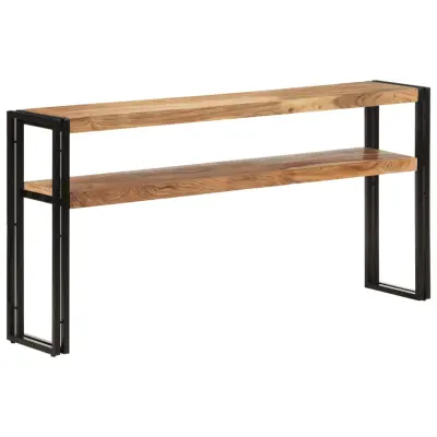 vidaXL Konzolna mizica 150x30x75 cm trden akacijev les