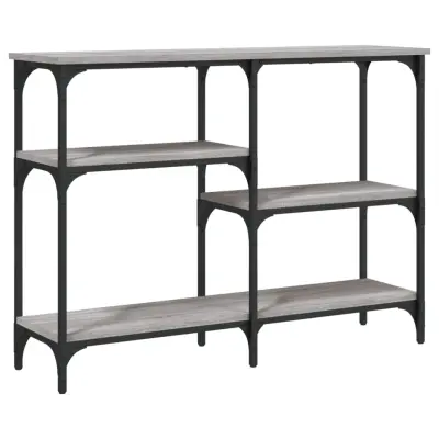 vidaXL Konzolna mizica siva sonoma 102x29x75 cm inženirski les