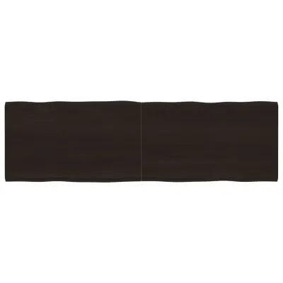vidaXL Mizna plošča te. rjava 200x60x(2-6)cm obdelana trdna hrastovina