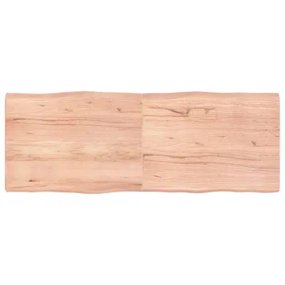 vidaXL Mizna plošča sv. rjava 160x60x(2-6)cm obdelana trdna hrastovina