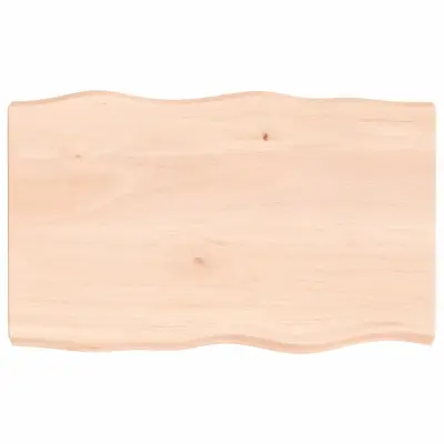vidaXL Mizna plošča 80x50x(2-6) cm neobdelana hrastovina naraven rob