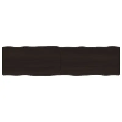 vidaXL Mizna plošča te. rjava 160x40x(2-6)cm obdelana trdna hrastovina